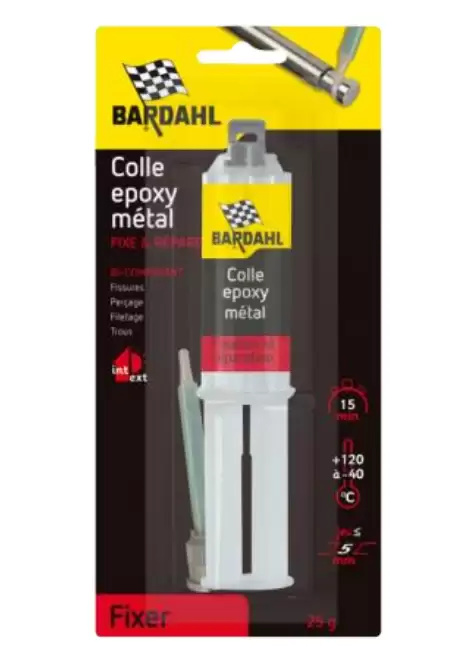 BARDAHL COLLE METAUX EPOXY BI1 COMPOSANT 25GR